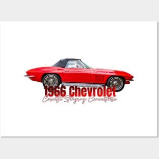 1966 Chevrolet Corvette Stingray Convertible Posters and Art